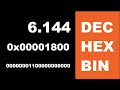 DEC HEX BIN