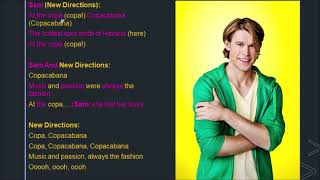 Copacabana Glee Lyrics