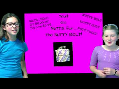 B and L 3D printed nut and bolt commercial