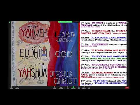 March 19th,  2022  Oceanside Zoom Class - Without Yahshua you can do nothing