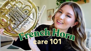 How to take care of your French horn 📯 | maintenance and cleaning 101!