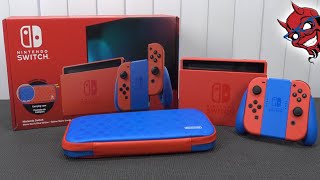 Nintendo Switch 2021 Unboxing / Mario Red & Blue Edition