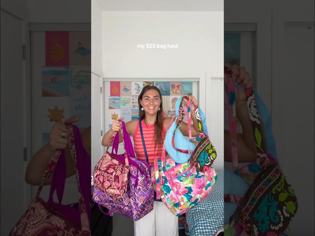 Vídeo relacionado con Vera Bradley Bolso pequeño original de algodón para mujer, Moonless Night, Talla única