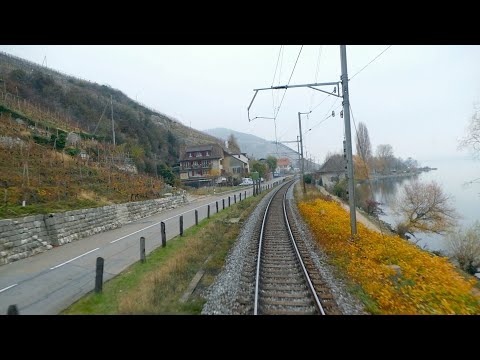 ★ 🇨🇭Cab ride along lake Biel, Cornaux - Basel, Switzerland [2018]