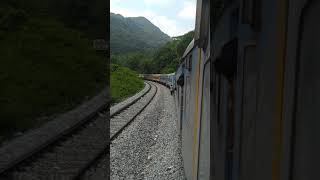 preview picture of video 'Trains crossing each other at the western Ghats !!!'