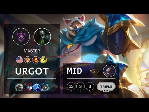Urgot Mid vs Orianna - NA Master Patch 11.15
