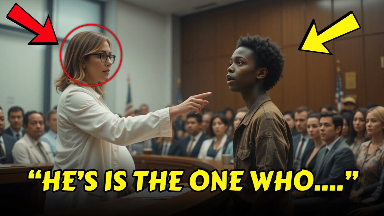 Black Boy Saves Pregnant White Judge and Takes Her Home, Next Day Courtroom Shocked by Her Decision!