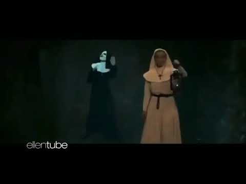 The nun dance funny...!! ,