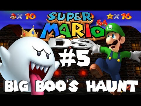 Super Mario 64 DS - Part 5: Big Boo's Haunt (Course 5 | 100% Walkthrough)