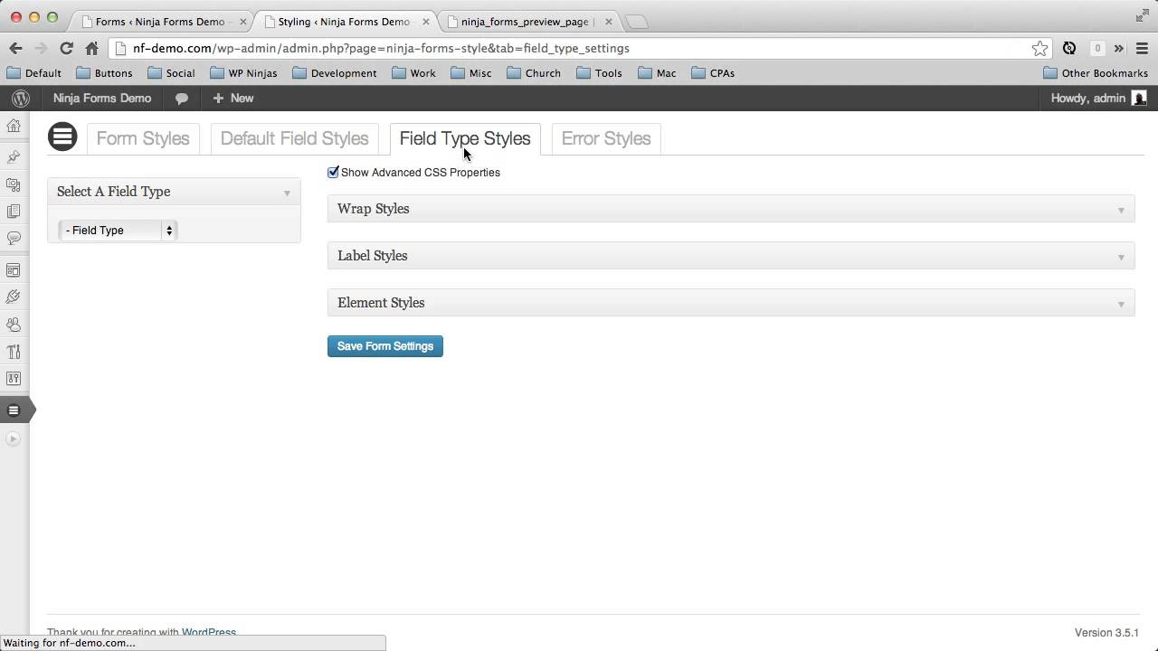 Layout & Styling Hierarchy for Ninja Forms