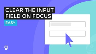 How To Clear the Input Field Default Value on Click or Focus | EASY