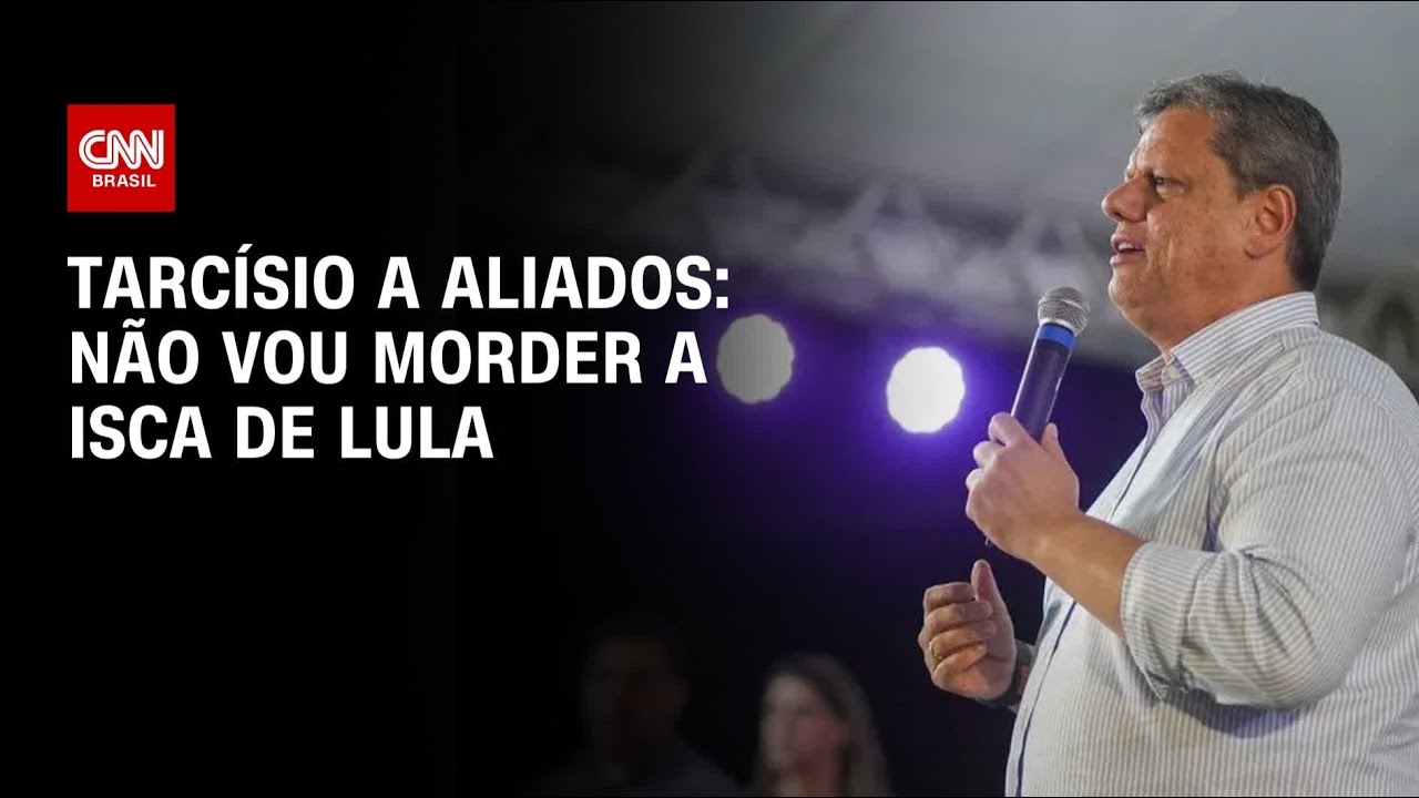 Tarcísio a aliados: Não vou morder a isca de Lula | CNN 360º