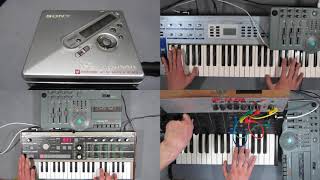 Video thumbnail for Korg Ms10 microKorg Yamaha Cs2x  Field Recording - Melodic Ambient Music - Fostex XR3 MiniDisc by ChrisLody