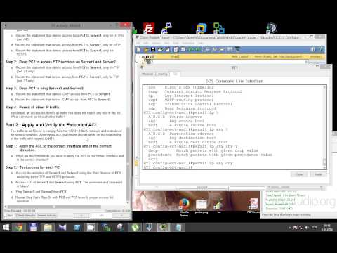 CCNA 2 Packet Tracer Activity 9.3.2.12 solution