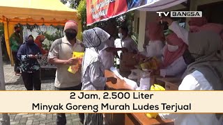 2 Jam, 2.500 Liter Minyak Goreng Murah Ludes Terjual