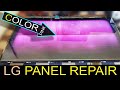 LG 32 LED TV Panel Repair Pink Color Screen Problem NT39538H C127A COF Data HV320WXC 200 X