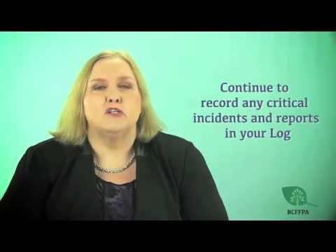BC Foster Basics- Critical Incidences and Reporting