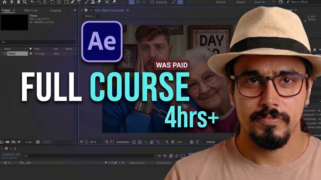 After Effects Full Course 2025 | Learn Motion Graphics + VFX + 3D Compositing From Scratch