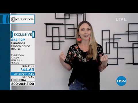 Curations Embroidered Blouse