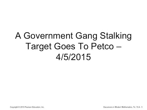 A Government Gang Stalking Target Goes To Petco - 4/5/2014 Video