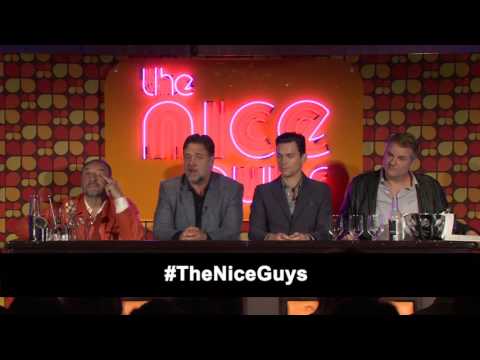 Press Conference: Shane Black, Russell Crowe, Matt Bomer, Joel Silver | The Nice Guys