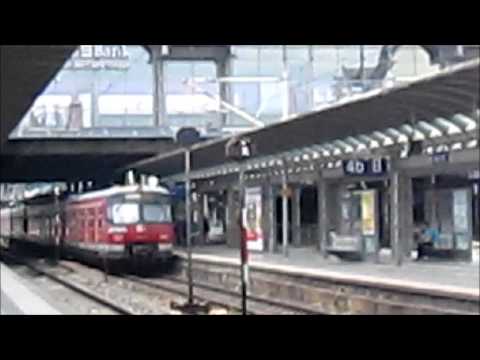 Trens na estação de Mainz