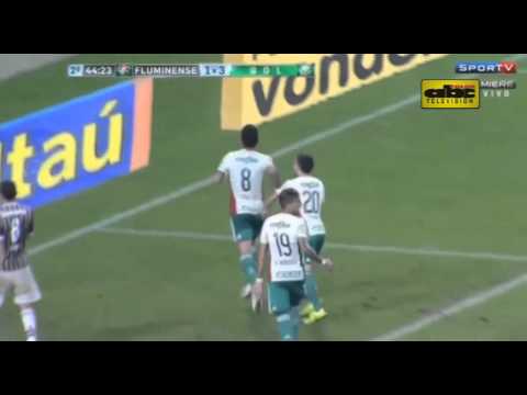 Hat-trick de Lucas Barrios en la goleada de Palmeiras ante Fluminense