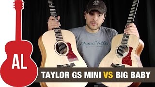 Video thumbnail for GS Mini vs Big Baby Taylor Guitar Comparison by Acoustic Letter