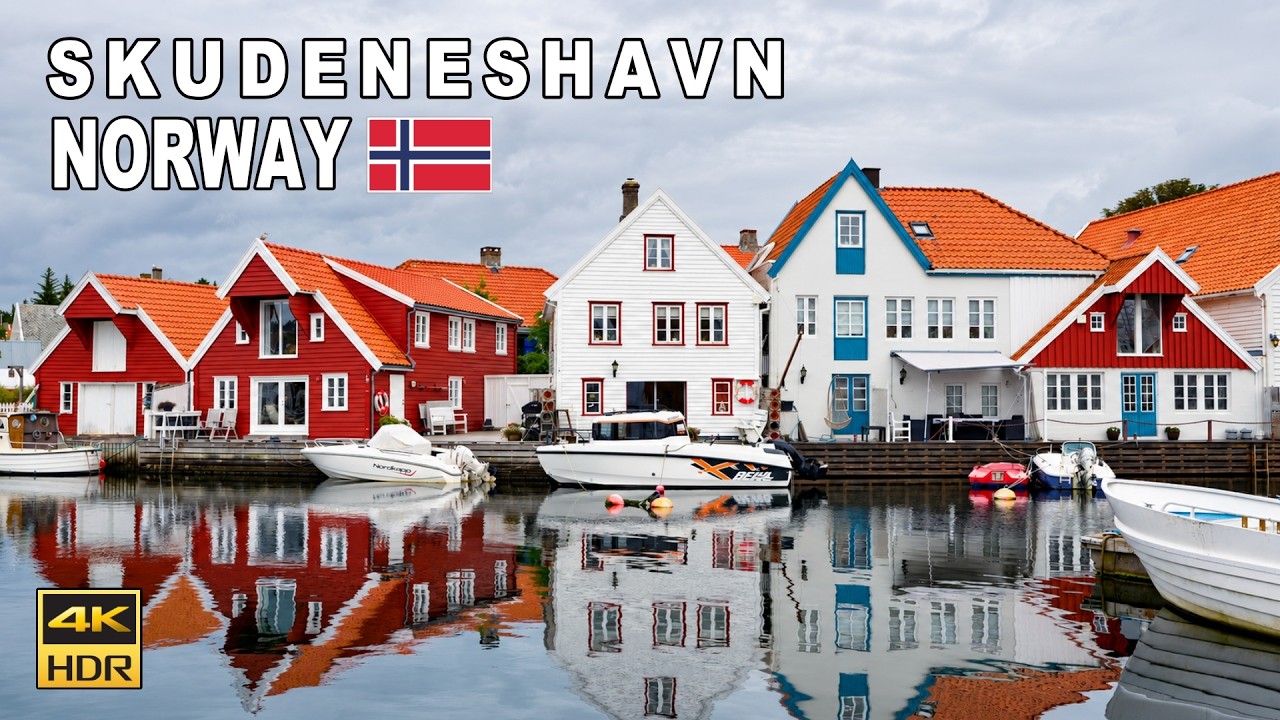Skudeneshavn 🇳🇴 Norway’s Hidden Gem | A Charming White Wooden Coastal Village in Norway 🇳🇴 4k 60 fps