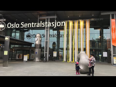 Oslo sentralstasjon - Estação Ferroviária Central de Oslo - Oslo Noruega 🇳🇴
