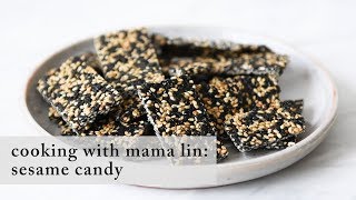Easy Sesame Candy (芝麻糖) | Cooking with Mama Lin