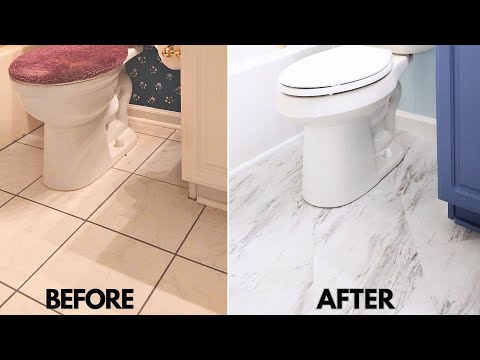 How To Peel & Stick Over Ceramic Tile | DIY Home Updates on a Budget