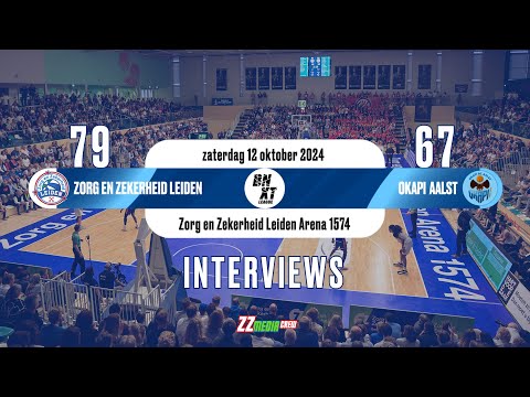 Interviews na Zorg en Zekerheid Leiden - Okapi Aalst, BNXT League (12 okt 2024)