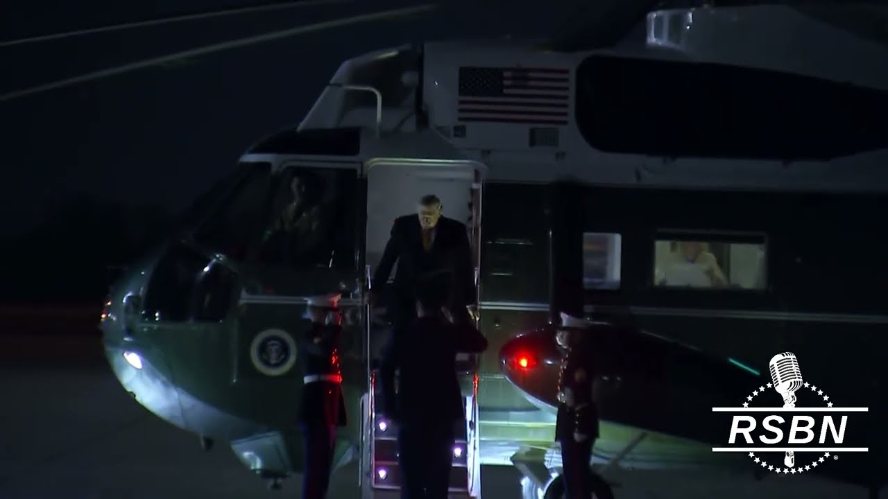 WATCH: The President boards AF1 en route to Palm Beach, FL - 11/7/2025