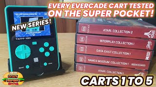 Every Evercade Cart Tested On The Super Pocket - Carts 1 to 5! (NEW SERIES!)