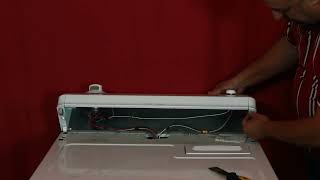 How to Open Whirlpool and Kenmore Dryer Console with Hidden  Panel Clips