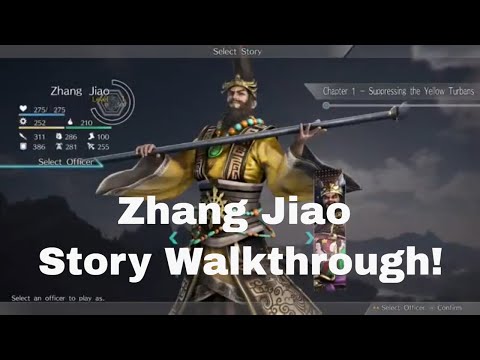Dynasty Warriors 9 Zhang Jiao Story Walkthrough Chapter 1 Part 1! HILARIOUS DUDE! EPIC WEAPON!