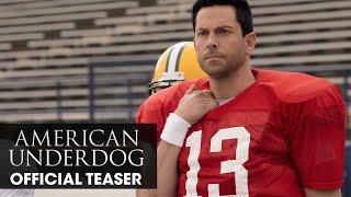 American Underdog (2021 Movie) Teaser Trailer - Zachary Levi, Anna Paquin, and Dennis Quaid