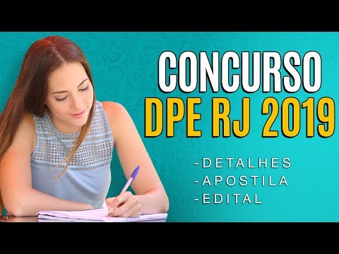 Concurso DPE RJ 2019 - Edital, Inscrição e Apostilas