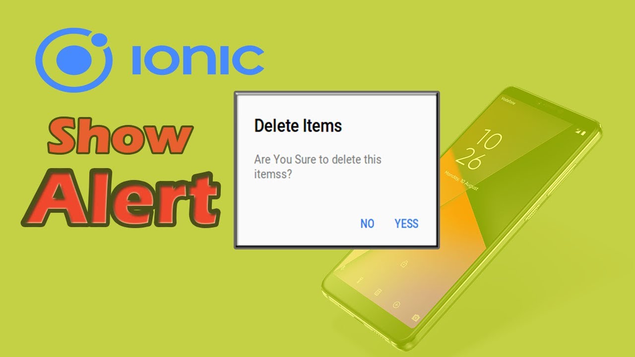 Display Alert (Modal) in ionic | Ionic (Firebase) Tutorial Part - 8