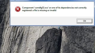 [Solved] COMDLG32.ocx missing or invalid Error in Windows 7/8/10