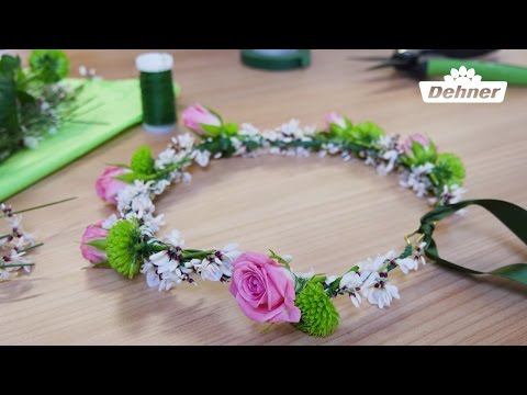 🌸 Blumenkranz selber machen 🌼  DIY Bastel-Anleitung ✂️
