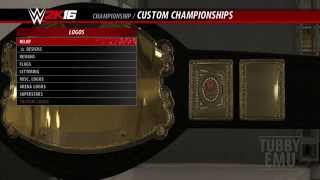 WWE 2K16: Create A Championship Gameplay Video