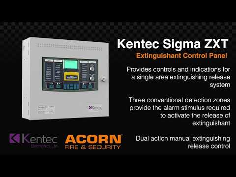 Kentec Sigma ZXT Extinguishant Control Panel