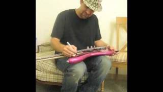 Kristian Bush of Sugarland signs bass (for charity auction)