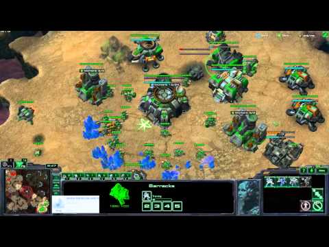 SC2 HotS 1v1 - Master Terran - TvP / Red City / Factory Expand vs Robo Expand