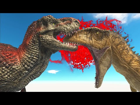 Battle 4 levels of Carcharodontosaurus - Animal Revolt Battle Simulator