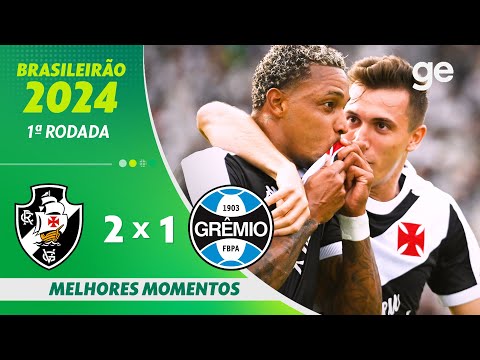 Gols e lances de Vasco da Gama x Grêmio