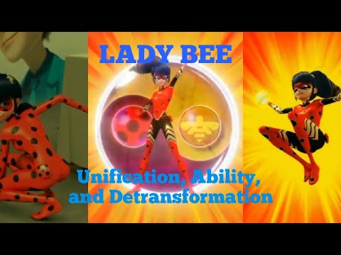 LADY BEE Unification, Ability, and Detransformation | Optigami (Season 4 Episode 13 - MIRACULOUS)