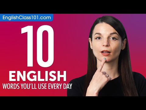 10 English Words You'll Use Every Day - Basic Vocabulary #41
